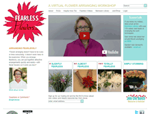 Tablet Screenshot of fearlessflowers.com